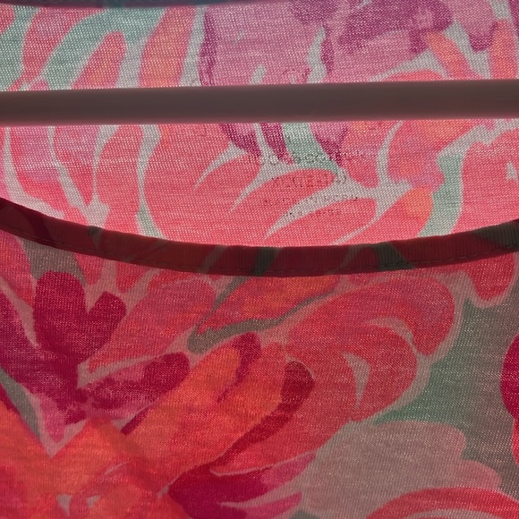 Girls Lilly Pulitzer Mini Marlowe T-Shirt Dress Love Birds Poolside Blue Size XL - Picture 9 of 9